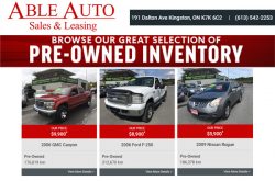 Able Auto Sales Leasing Kingston