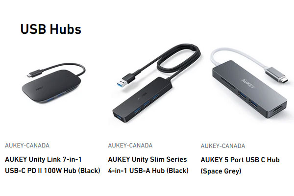 Aukey Canada USB Hubs